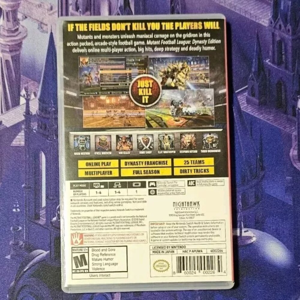 Mutant Football League Dynasty Edition Game Nintendo Switch - Picture 2 of 3